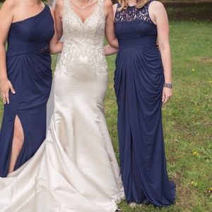 Navy blue bridesmaids dress size 4
